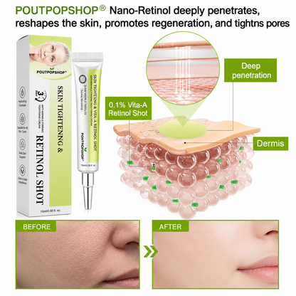 POUTPOPSHOP™ peptide-powered & Vita-A Retinol Shot Wrinkle-Lift Tightening cream - Last Day Promotion 70% OFF