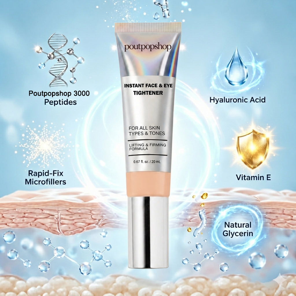 poutpopshop™ Instant Face Temporary Tightener – Instant visible results in 60 seconds