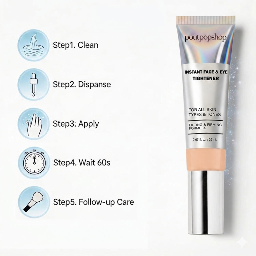 poutpopshop™ Instant Face Temporary Tightener – Instant visible results in 60 seconds
