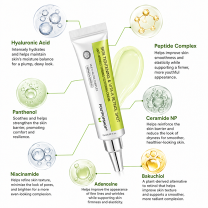 POUTPOPSHOP™ peptide-powered & Vita-A Retinol Shot Wrinkle-Lift Tightening cream - Last Day Promotion 70% OFF