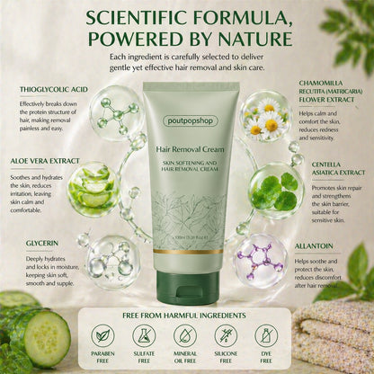 poutpopshop™ Hair Removal Cream for All Women & Men