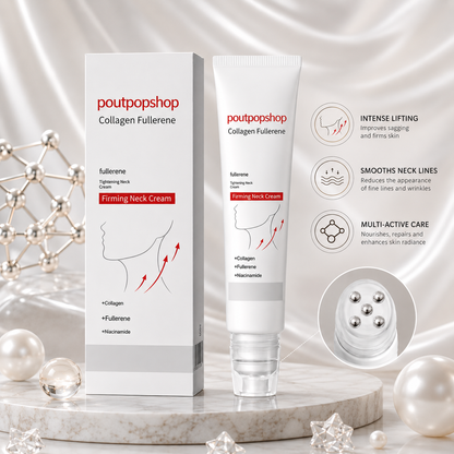 New packaging! POUTPOPSHOP™Firming Neck Cream Firms the Neck,ReducesWrinkles & Double Chin