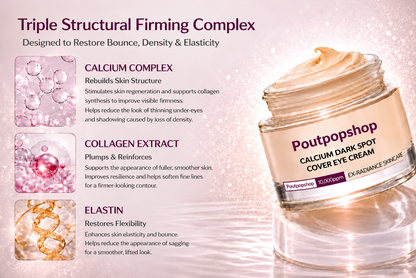 poutpopshop™Korean Calcium Dark Spot Eye Cream | Dark Circle, Anti-aging, Sagging, Elasticity |