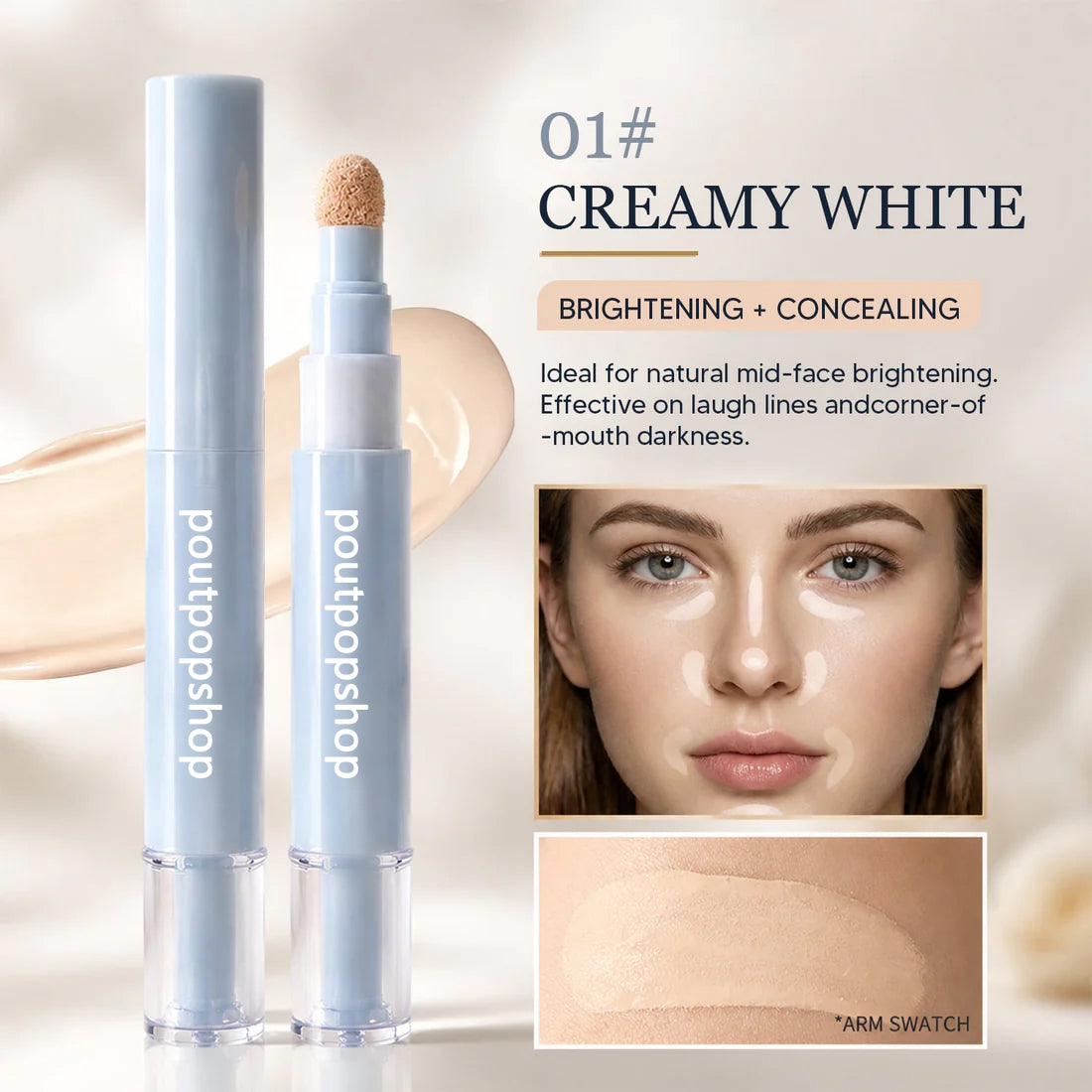 💝 TODAY ONLY — 50% OFF 💝poutpopshop™Concealer Pen – Brightening, Correcting & Long-Lasting