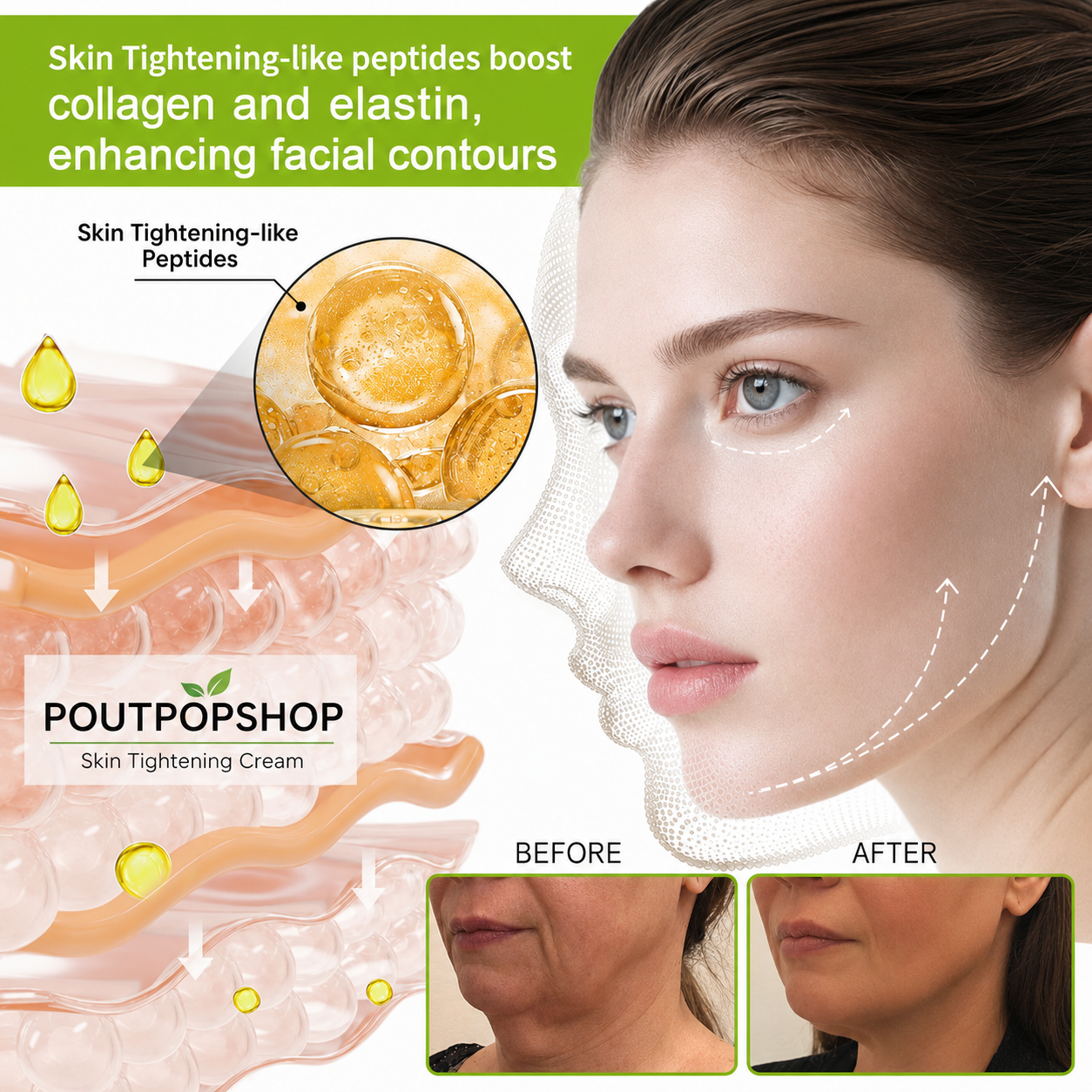 POUTPOPSHOP™ peptide-powered & Vita-A Retinol Shot Wrinkle-Lift Tightening cream - Last Day Promotion 70% OFF