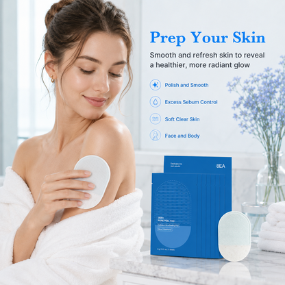 Body Exfoliating Scrub Pads For Bumpy Flaky Skin 8 Pack