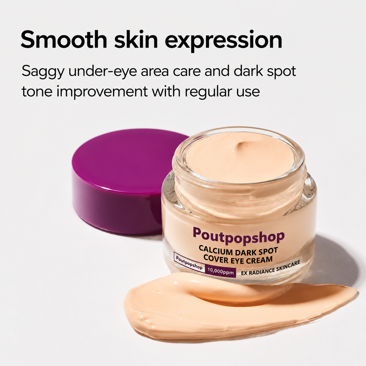 poutpopshop™Korean Calcium Dark Spot Eye Cream | Dark Circle, Anti-aging, Sagging, Elasticity |
