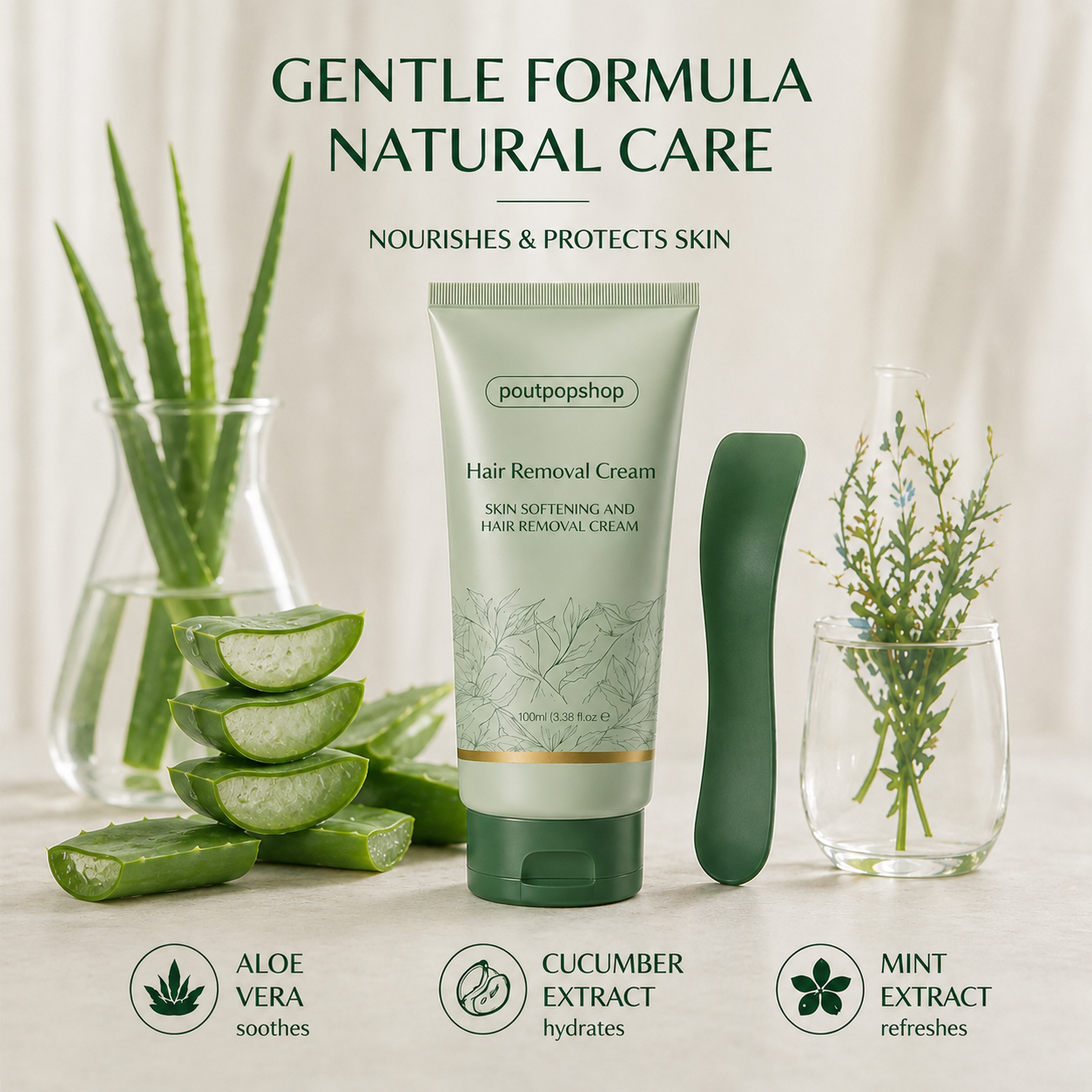 poutpopshop™ Hair Removal Cream for All Women & Men