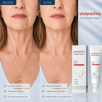 New packaging! POUTPOPSHOP™Firming Neck Cream Firms the Neck,ReducesWrinkles & Double Chin
